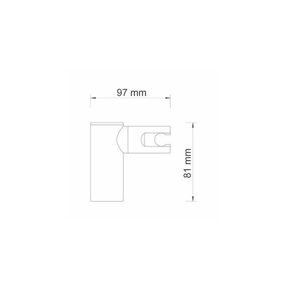 НАСТЕННЫЙ ДЕРЖАТЕЛЬ ЛЕЙКИ WASSERKRAFT A008