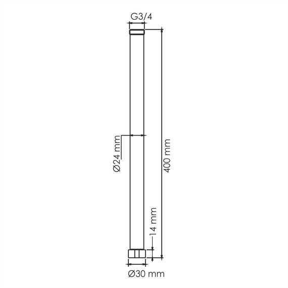 УДЛИНИТЕЛЬ ДЛЯ ДУШЕВОГО КОМПЛЕКТА WASSERKRAFT A230