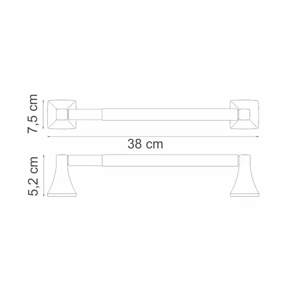 ДЕРЖАТЕЛЬ БУМАЖНЫХ ПОЛОТЕНЕЦ WASSERKRAFT WERN K-2591