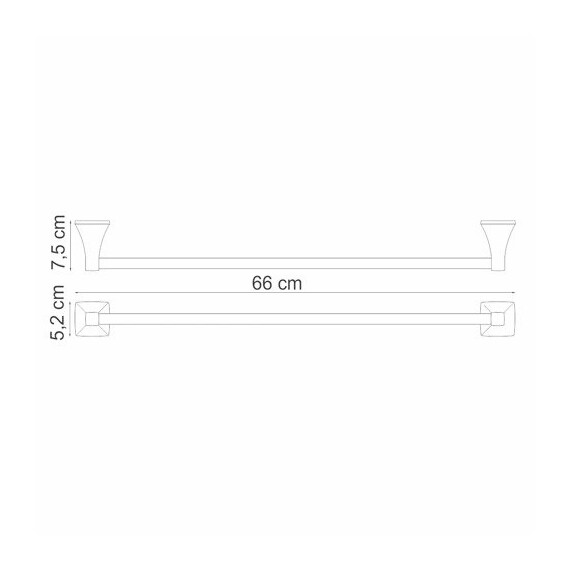 ДЕРЖАТЕЛЬ ПОЛОТЕНЕЦ ОДИНАРНЫЙ WASSERKRAFT WERN K-2530
