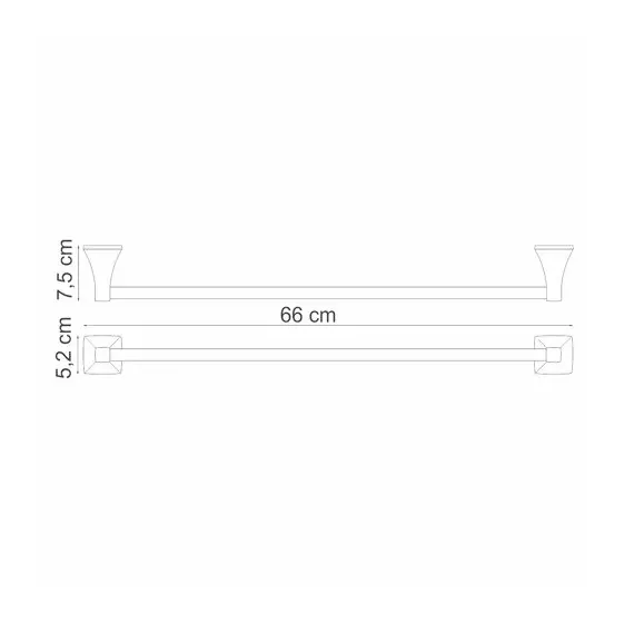 ДЕРЖАТЕЛЬ ПОЛОТЕНЕЦ ОДИНАРНЫЙ WASSERKRAFT WERN K-2530