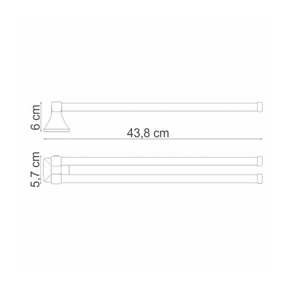 ДЕРЖАТЕЛЬ ПОЛОТЕНЕЦ ДВОЙНОЙ WASSERKRAFT WERN K-2531