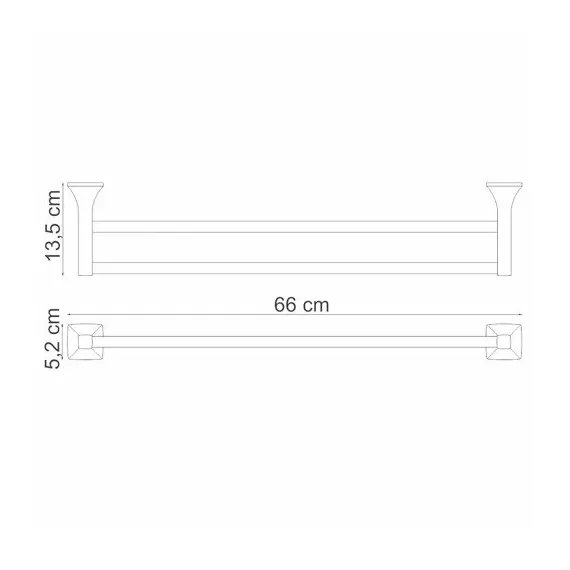 ДЕРЖАТЕЛЬ ПОЛОТЕНЕЦ ДВОЙНОЙ WASSERKRAFT WERN K-2540