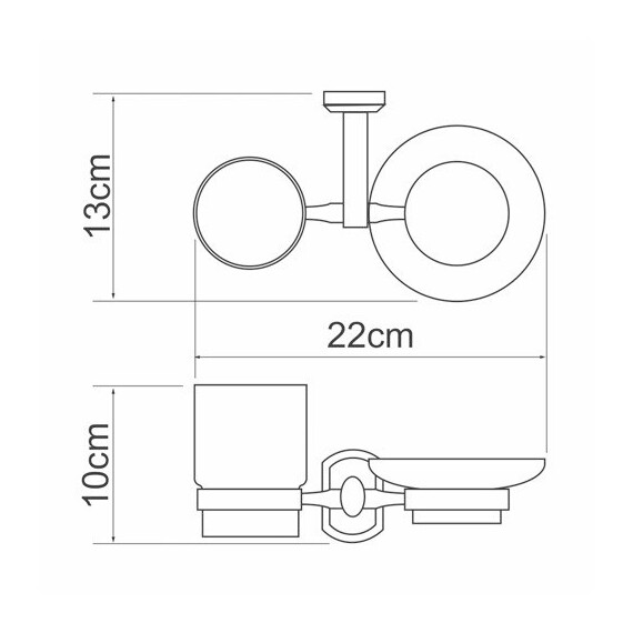 ДЕРЖАТЕЛЬ СТАКАНА И МЫЛЬНИЦЫ WASSERKRAFT ODER K-3026