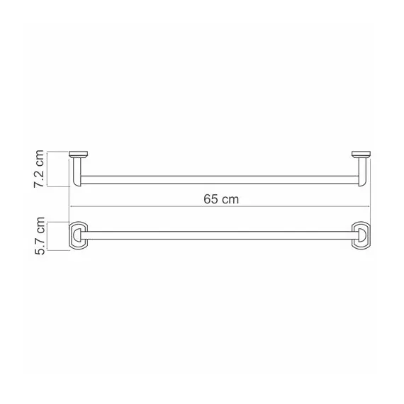ДЕРЖАТЕЛЬ ПОЛОТЕНЕЦ ОДИНАРНЫЙ WASSERKRAFT ODER K-3030