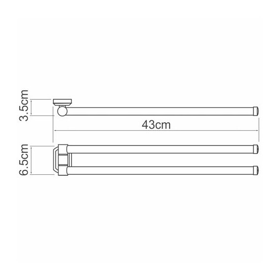 ДЕРЖАТЕЛЬ ПОЛОТЕНЕЦ ДВОЙНОЙ WASSERKRAFT ODER K-3031 ДЕРЖАТЕЛЬ ПОЛОТЕНЕЦ ДВОЙНОЙ WASSERKRAFT ODER K-3031