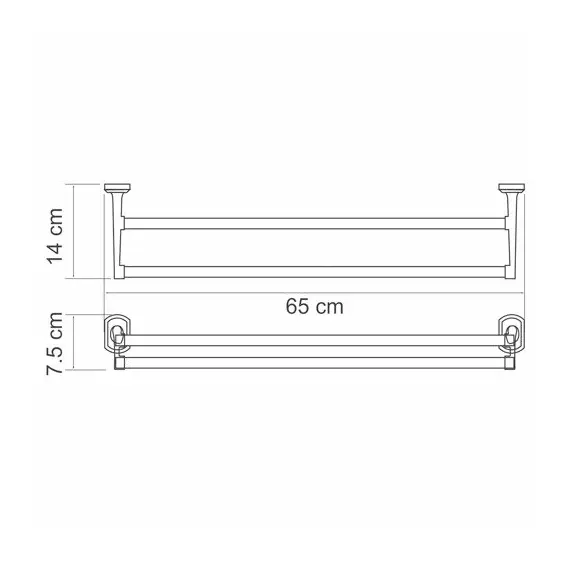 ДЕРЖАТЕЛЬ ПОЛОТЕНЕЦ ДВОЙНОЙ WASSERKRAFT ODER K-3040