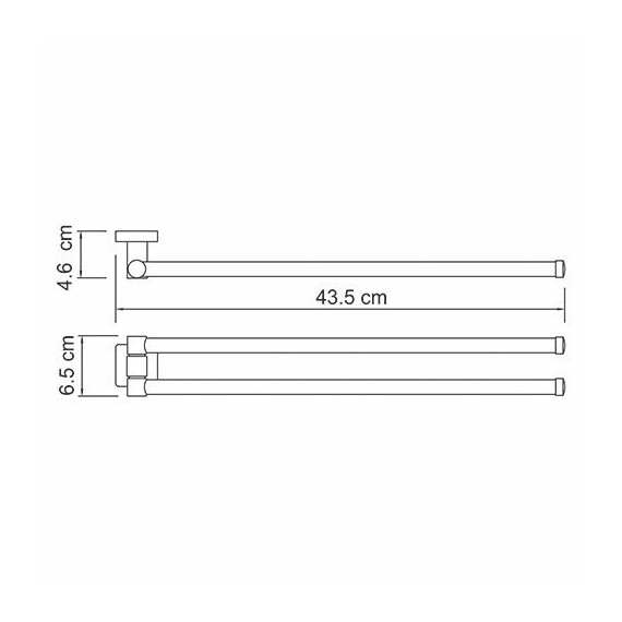 ДЕРЖАТЕЛЬ ПОЛОТЕНЕЦ ДВОЙНОЙ WASSERKRAFT LIPPE K-6531 ДЕРЖАТЕЛЬ ПОЛОТЕНЕЦ ДВОЙНОЙ WASSERKRAFT LIPPE K-6531