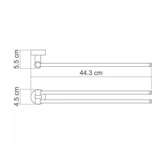 ДЕРЖАТЕЛЬ ПОЛОТЕНЕЦ ДВОЙНОЙ WASSERKRAFT DONAU K-9431