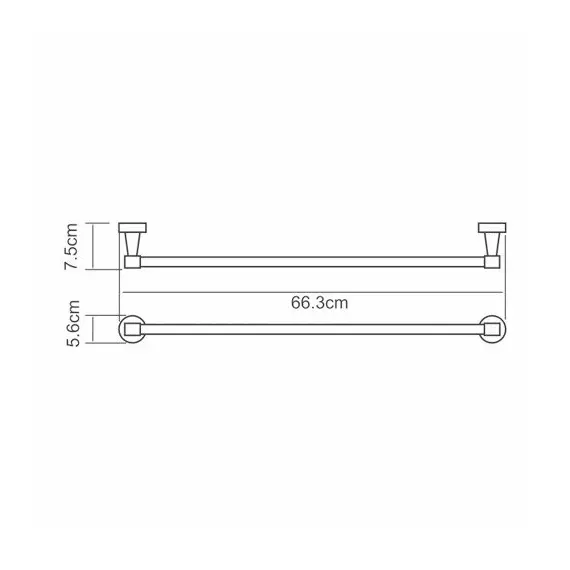 ДЕРЖАТЕЛЬ ПОЛОТЕНЕЦ ОДИНАРНЫЙ WASSERKRAFT ISEN K-4030