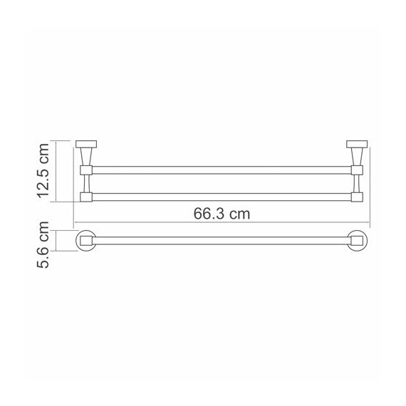 ДЕРЖАТЕЛЬ ПОЛОТЕНЕЦ ДВОЙНОЙ WASSERKRAFT ISEN K-4040 ДЕРЖАТЕЛЬ ПОЛОТЕНЕЦ ДВОЙНОЙ WASSERKRAFT ISEN K-4040