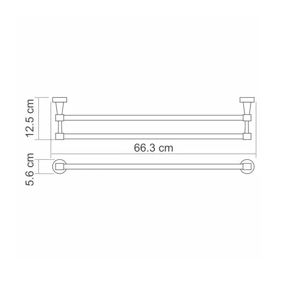 ДЕРЖАТЕЛЬ ПОЛОТЕНЕЦ ДВОЙНОЙ WASSERKRAFT ISEN K-4040