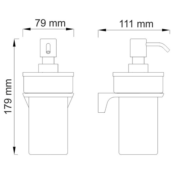 ДОЗАТОР ДЛЯ ЖИДКОГО МЫЛА WASSERKRAFT GLAN K-5199 ДОЗАТОР ДЛЯ ЖИДКОГО МЫЛА WASSERKRAFT GLAN K-5199