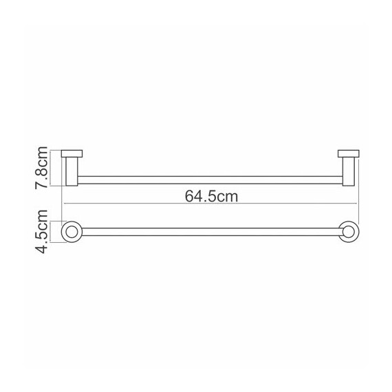 ДЕРЖАТЕЛЬ ПОЛОТЕНЕЦ ОДИНАРНЫЙ WASSERKRAFT DONAU K-9430