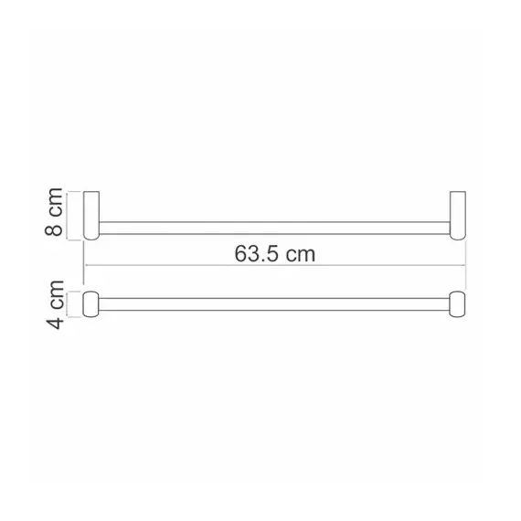 ДЕРЖАТЕЛЬ ПОЛОТЕНЕЦ ОДИНАРНЫЙ WASSERKRAFT BERKEL K-6830