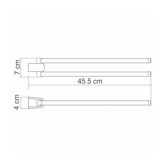 ДЕРЖАТЕЛЬ ПОЛОТЕНЕЦ ДВОЙНОЙ WASSERKRAFT BERKEL K-6831