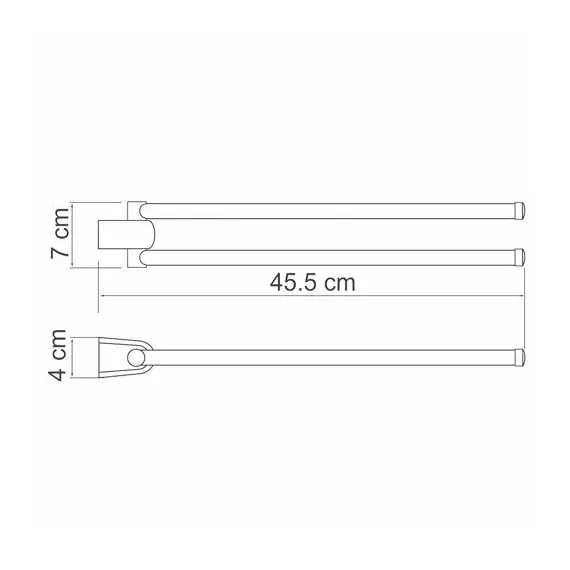 ДЕРЖАТЕЛЬ ПОЛОТЕНЕЦ ДВОЙНОЙ WASSERKRAFT BERKEL K-6831