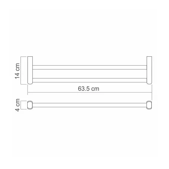 ДЕРЖАТЕЛЬ ПОЛОТЕНЕЦ ДВОЙНОЙ WASSERKRAFT BERKEL K-6840