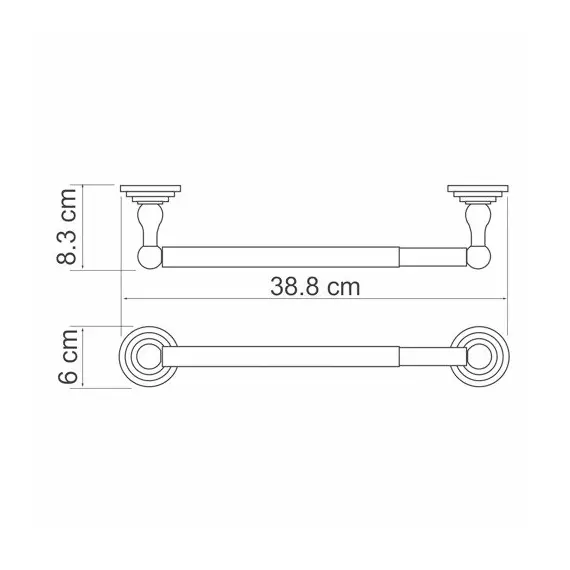 ДЕРЖАТЕЛЬ БУМАЖНЫХ ПОЛОТЕНЕЦ WASSERKRAFT AMMER K-7091