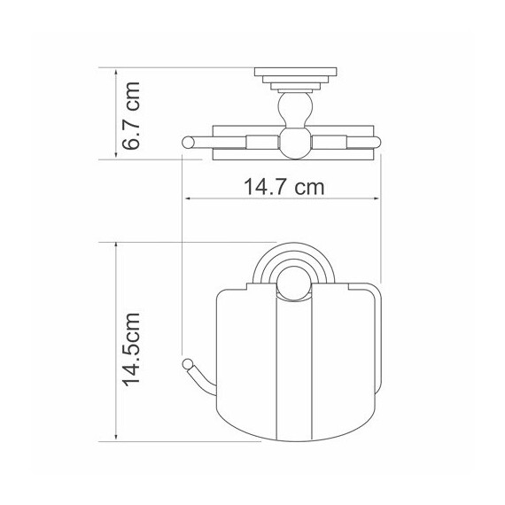 ДЕРЖАТЕЛЬ ТУАЛЕТНОЙ БУМАГИ WASSERKRAFT AMMER K-7025 ДЕРЖАТЕЛЬ ТУАЛЕТНОЙ БУМАГИ WASSERKRAFT AMMER K-7025