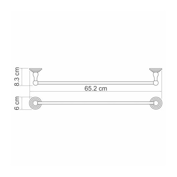 ДЕРЖАТЕЛЬ ПОЛОТЕНЕЦ ОДИНАРНЫЙ WASSERKRAFT AMMER K-7030 ДЕРЖАТЕЛЬ ПОЛОТЕНЕЦ ОДИНАРНЫЙ WASSERKRAFT AMMER K-7030