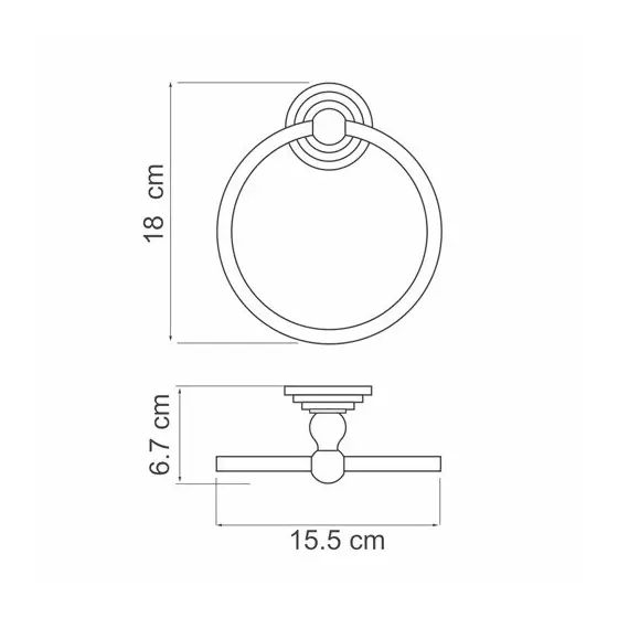 ДЕРЖАТЕЛЬ ПОЛОТЕНЕЦ WASSERKRAFT AMMER K-7060