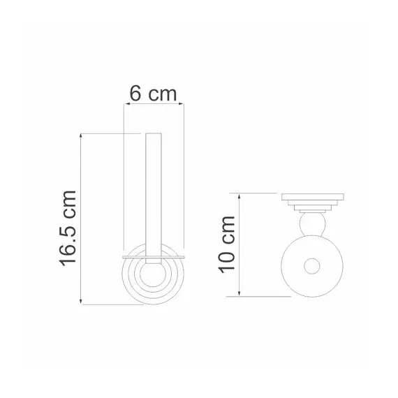 ДЕРЖАТЕЛЬ ТУАЛЕТНОЙ БУМАГИ WASSERKRAFT AMMER K-7097