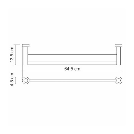 ДЕРЖАТЕЛЬ ПОЛОТЕНЕЦ ДВОЙНОЙ WASSERKRAFT DONAU K-9440