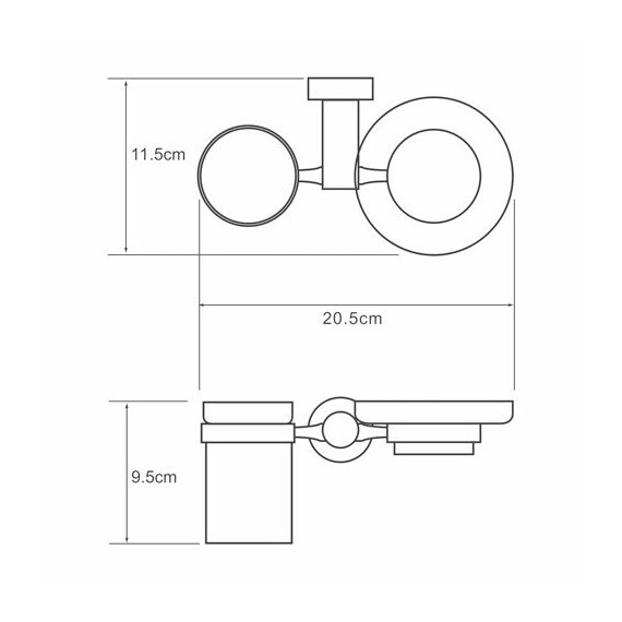 ДЕРЖАТЕЛЬ СТАКАНА И МЫЛЬНИЦЫ WASSERKRAFT DONAU K-9426