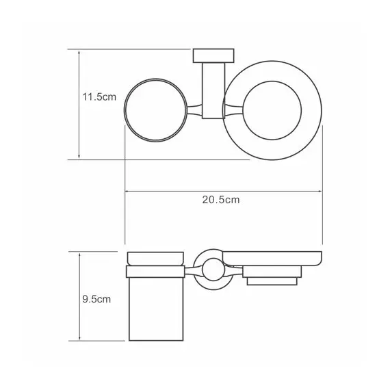 ДЕРЖАТЕЛЬ СТАКАНА И МЫЛЬНИЦЫ WASSERKRAFT DONAU K-9426