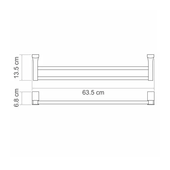 ДЕРЖАТЕЛЬ ПОЛОТЕНЕЦ ДВОЙНОЙ WASSERKRAFT EXTER K-5240