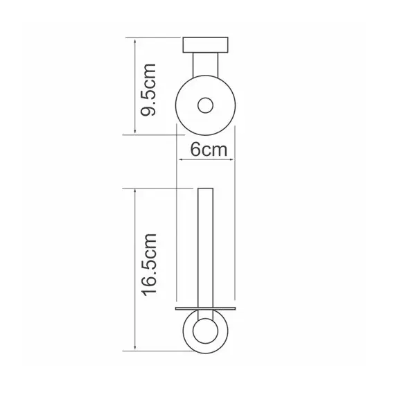 ДЕРЖАТЕЛЬ ТУАЛЕТНОЙ БУМАГИ WASSERKRAFT DONAU K-9497