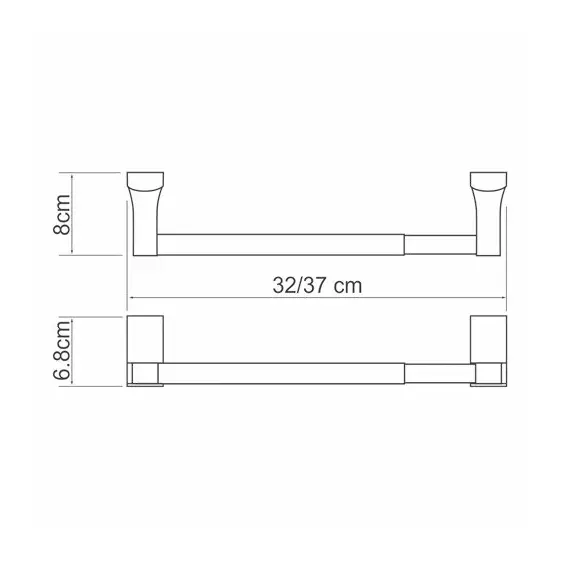 ДЕРЖАТЕЛЬ БУМАЖНЫХ ПОЛОТЕНЕЦ WASSERKRAFT EXTER K-5291