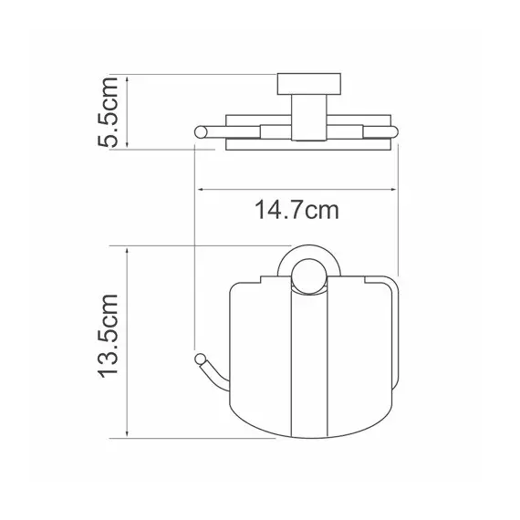 ДЕРЖАТЕЛЬ ТУАЛЕТНОЙ БУМАГИ WASSERKRAFT DONAU K-9425
