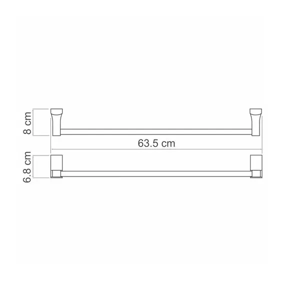 ДЕРЖАТЕЛЬ ПОЛОТЕНЕЦ ОДИНАРНЫЙ WASSERKRAFT EXTER K-5230