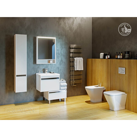 КОМОД AQUATON КАПРИ 60 БЕЛЫЙ ГЛЯНЕЦ