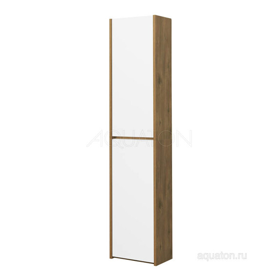 ПОЛУКОЛОННА AQUATON СКАНДИ БЕЛЫЙ, ДУБ РУСТИКАЛЬНЫЙ