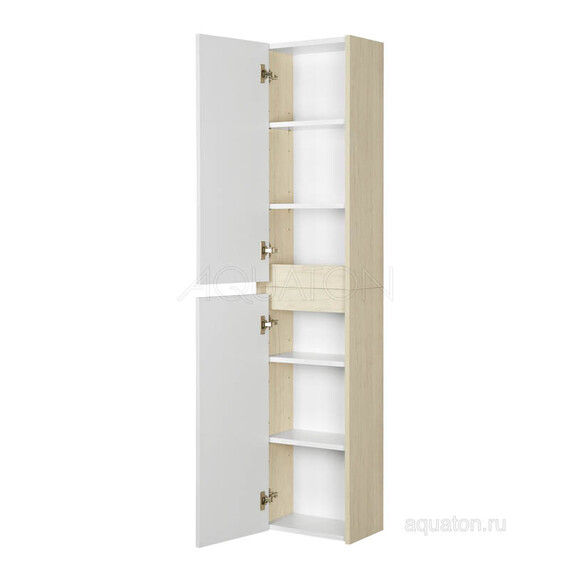 ПОЛУКОЛОННА AQUATON СКАНДИ БЕЛЫЙ, ДУБ ВЕРОНА