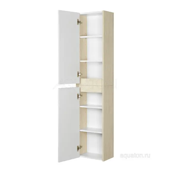 ПОЛУКОЛОННА AQUATON СКАНДИ БЕЛЫЙ, ДУБ ВЕРОНА