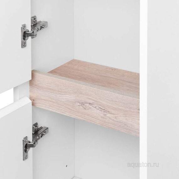 ШКАФ - КОЛОННА AQUATON НОРТОН БЕЛАЯ ЛЕВАЯ