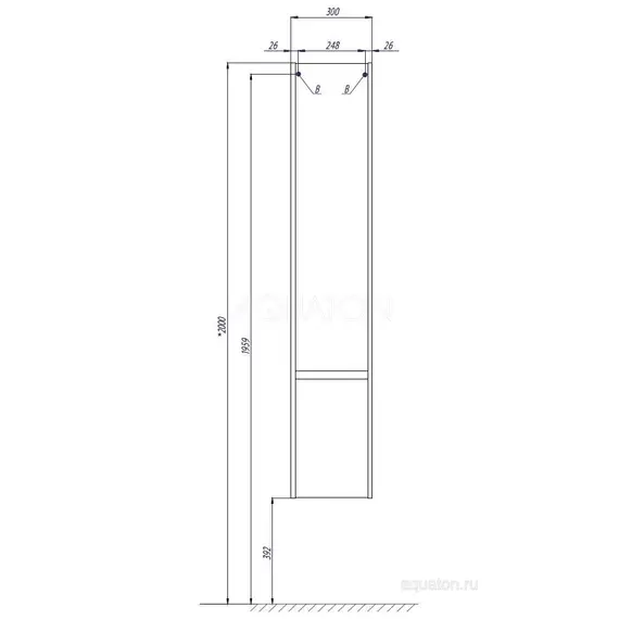 ШКАФ - КОЛОННА AQUATON СТОУН СОСНА АРЛИНГТОН