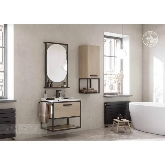 ШКАФЧИК AQUATON ЛОФТ ФАБРИК ДУБ ЭНДГРЕЙН