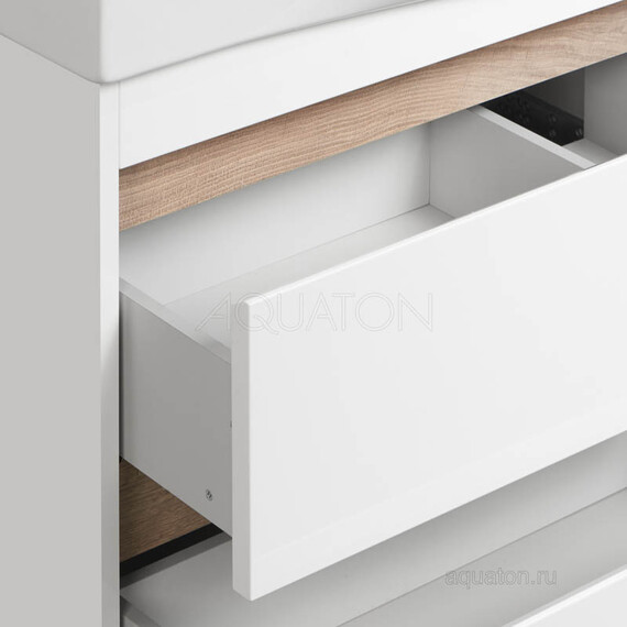 ТУМБА С РАКОВИНОЙ AQUATON НОРТОН 100 БЕЛАЯ