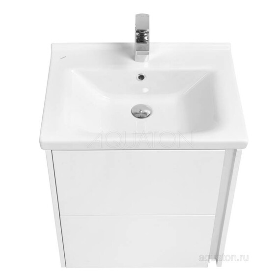 ТУМБА С РАКОВИНОЙ AQUATON СТОУН 60 БЕЛЫЙ