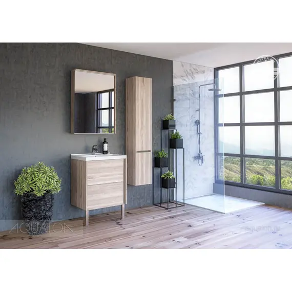 ТУМБА С РАКОВИНОЙ AQUATON СТОУН 60 СОСНА АРЛИНГТОН