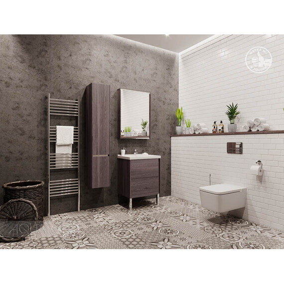 ТУМБА С РАКОВИНОЙ AQUATON СТОУН 60 ГРЕЦКИЙ ОРЕХ