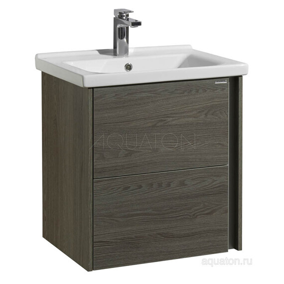 ТУМБА С РАКОВИНОЙ AQUATON СТОУН 60 ГРЕЦКИЙ ОРЕХ