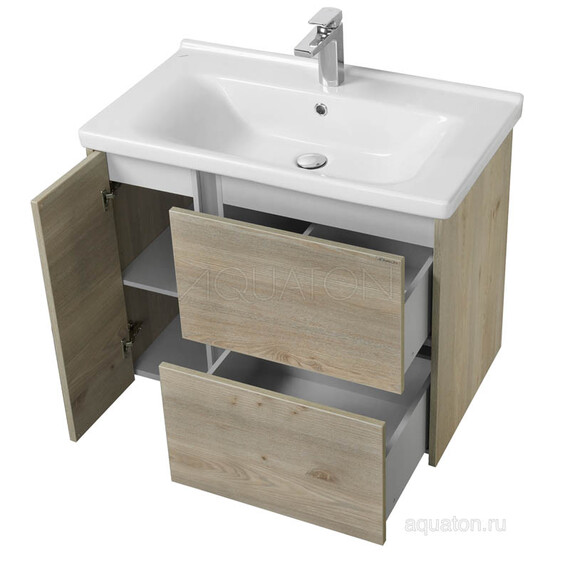 ТУМБА С РАКОВИНОЙ AQUATON СТОУН 80 СОСНА АРЛИНГТОН