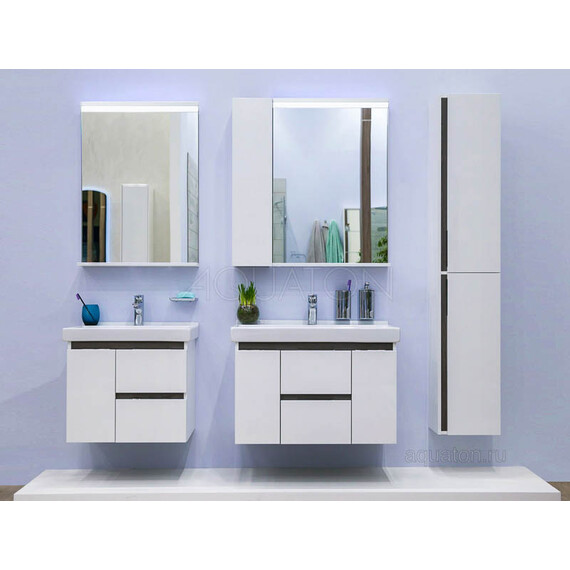 ШКАФ - КОЛОННА AQUATON РЕНЕ БЕЛЫЙ, ГРЕЦКИЙ ОРЕХ