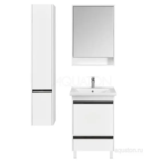 ЗЕРКАЛЬНЫЙ ШКАФ AQUATON КАПРИ 60 БЕЛЫЙ ГЛЯНЕЦ